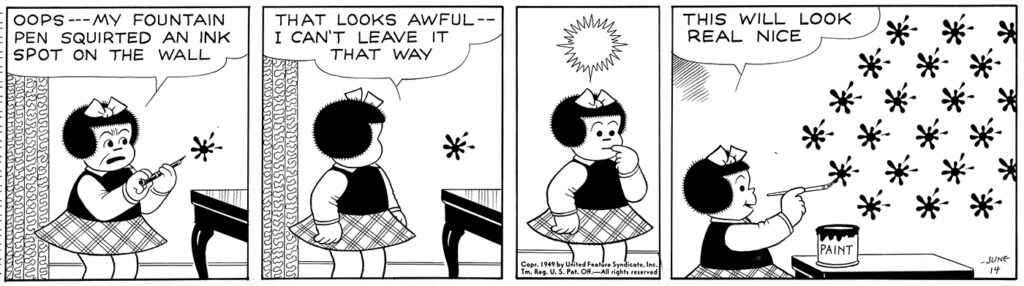 I libri per bambini devono fare paura - Ernie Bushmiller, "Nancy".